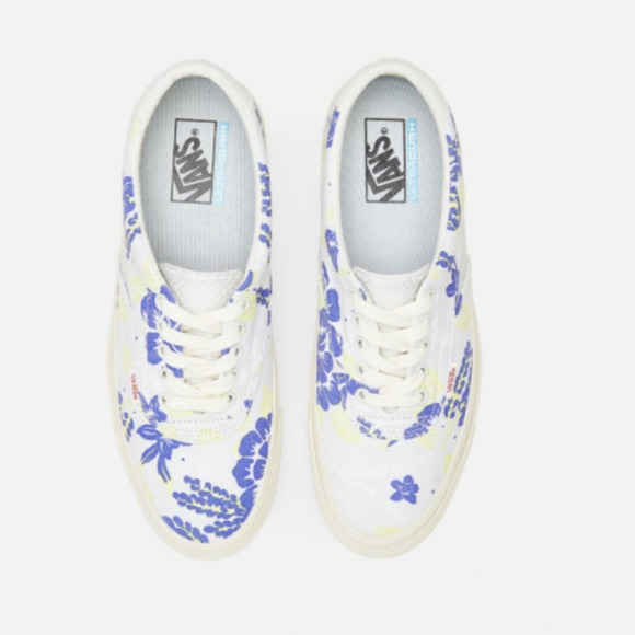 Vans Shoes - Vans Acer Floral Mesh Lace Up Sneaker Shoes White Blue Men's 8.5 / Women's 10